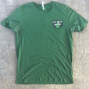 Green Short Sleeve Tee with Crew Neck